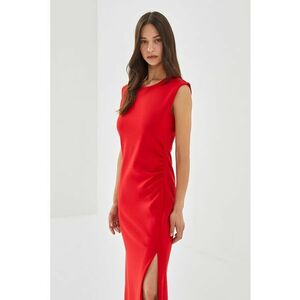 Rochie midi fara maneci cu slit imagine