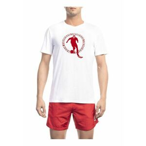 Tricou cu imprimeu si decolteu la baza gatului imagine