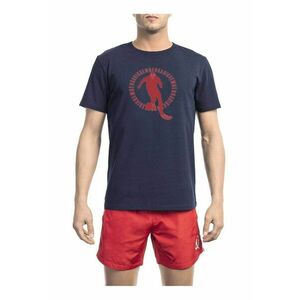 Tricou cu imprimeu si decolteu la baza gatului imagine
