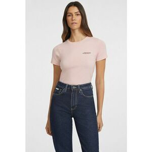 Tricou slim fit cu decolteu la baza gatului imagine