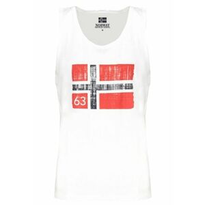 Maiou barbati - cu imprimeu cu logo - Regular fit - Alb imagine