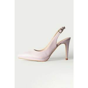 Pantofi slingback din piele cu varf ascutit imagine