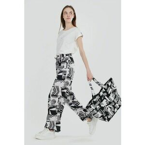 Pantaloni cu croiala ampla si talie inalta Poppy imagine