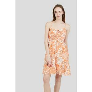Rochie scurta evazata cu model tropical Sarah II imagine