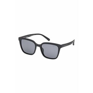 Ochelari de soare patrati unisex - Negru - imagine