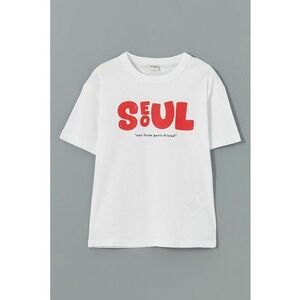 Tricou de bumbac cu imprimeu text imagine