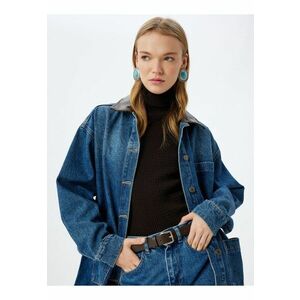 Jacheta lejera din denim imagine