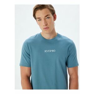 KOTO - Tricou cu decolteu la baza gatului si broderie text imagine