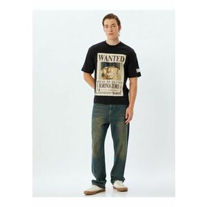 Tricou supradimensionat cu imprimeu One Piece imagine