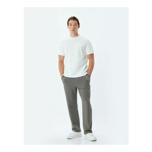 Pantaloni drepti din amestec de bumbac imagine