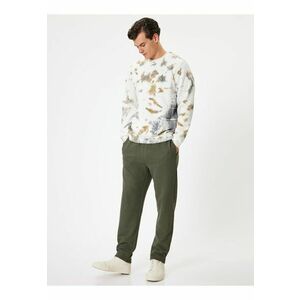 Pantaloni de trening din amestec de bumbac cu buzunare laterale imagine