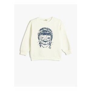 Bluza de trening cu imprimeu tigru imagine