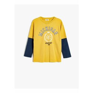 Bluza din bumbac cu imprimeu text imagine