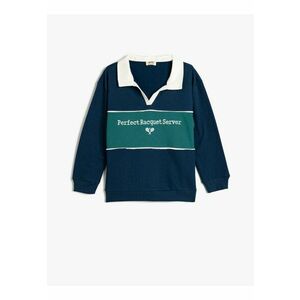 Bluza de trening polo cu text imagine