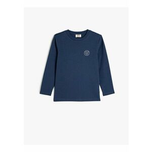 Bluza din bumbac cu decolteu rotund imagine