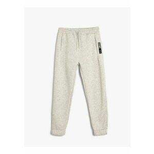 Pantaloni de trening uni cu snur imagine