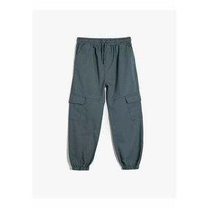 Pantaloni de trening cargo cu snur imagine