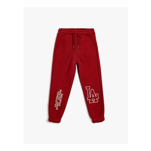 Pantaloni de trening relaxed fit cu text imagine