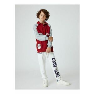 Pantaloni de trening din amestec de bumbac imagine