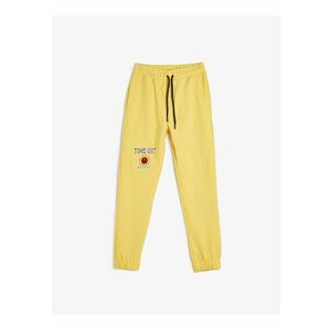 Pantaloni de trening cu buzunare laterale - din amestec de bumbac imagine