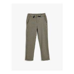 Pantaloni cu model si snur de ajustare imagine