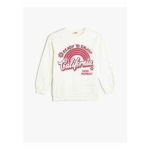 Bluza de trening din amestec de bumbac cu model text imagine