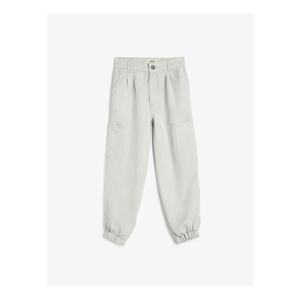 Pantaloni cargo din amestec de modal imagine