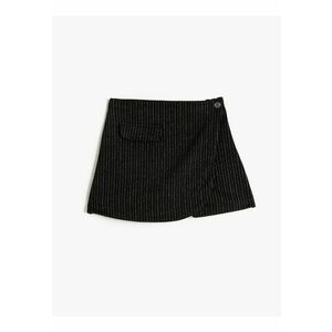 Fusta-pantalon cu model in dungi imagine