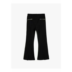 Pantaloni evazati cu model uni imagine