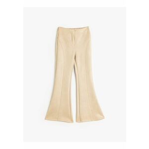 Pantaloni evazati cu model uni imagine