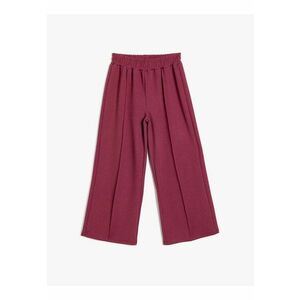 Pantaloni cu croiala ampla - model uni si talie elastica imagine