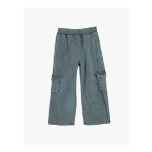 Pantaloni cargo cu croiala ampla imagine
