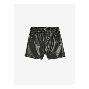 Pantaloni scurti din piele ecologica imagine