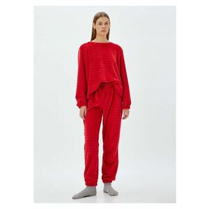 Pantaloni polar de pijama cu snur imagine