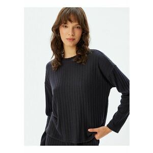 Bluza de pijama striata cu maneci cazute imagine