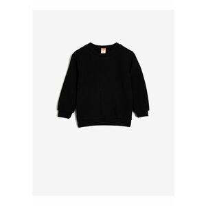 Bluza texturata cu decolteu la baza gatului imagine