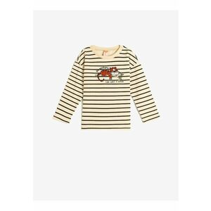 Bluza cu imprimeu grafic si model in dungi imagine