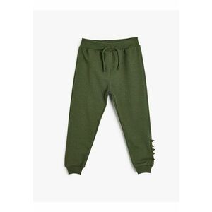 Pantaloni de trening cu croiala conica si snur de ajustare in talie imagine