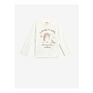 Bluza cu imprimeu si maneci lungi imagine