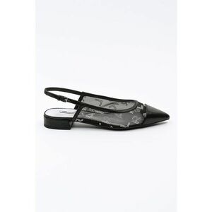 Pantofi slingback cu varf ascutit de piele imagine
