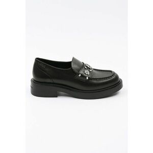 Pantofi loafer din piele cu strasuri imagine