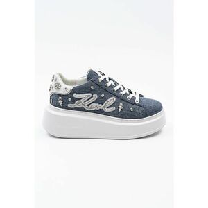 Pantofi sport wedge din denim imagine