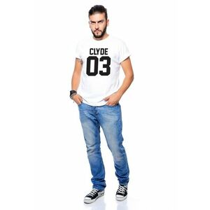 Tricou cu imprimeu contrastant imagine