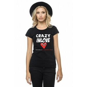 Tricou cu imprimeu si decolteu rotund imagine