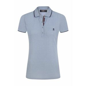 Tricou din amestec de bumbac cu fenta cu nasturi imagine