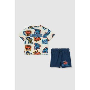Set de tricou cu imprimeu si pantaloni scurti imagine