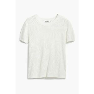 Tricou cu decolteu la baza gatului si model imagine