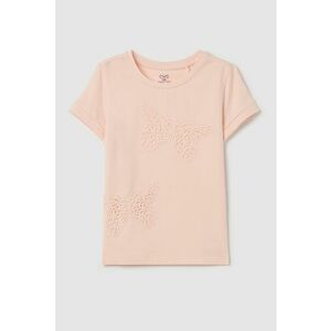 Tricou din bumbac cu broderie imagine