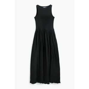 Rochie fara maneci cu garnitura brodata imagine