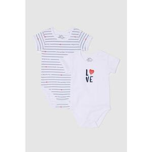Set de body-uri cu imprimeu Love- 2 piese imagine